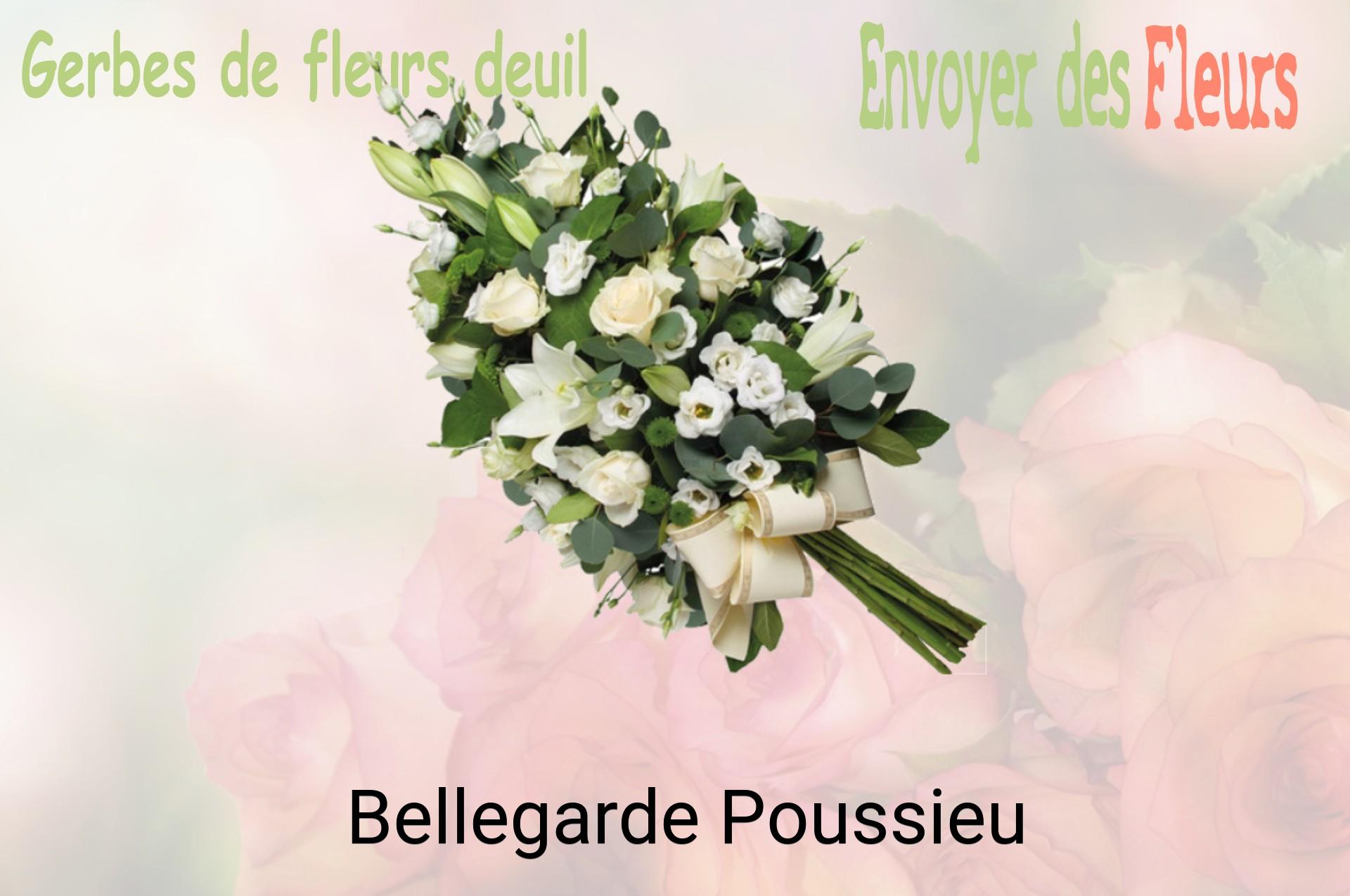 Gerbe de fleurs de deuil livrée à Bellegarde-Poussieu